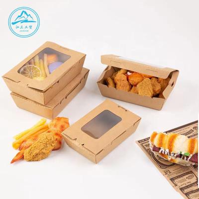 China Recyclable Customizable Disposable Packaging Paper Whiteboard Takeaway Food Paper Box China Supplier for sale