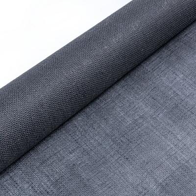 China Viable Dye Style Jute Coated Fabric Black Waterproof Environmental Protection Material for sale