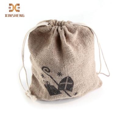 China Luxury Canvas Drawstring Bag Mini Promo Drawstring Bag Gift Storage Drawstring Bag For Gifting Burlap Gift Bags With Drawstr for sale