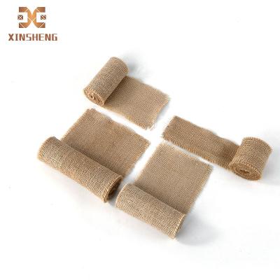 China Wholesale Burlap Roll Fabric Viable High Quality Hessian Burlap Roll Fabric Jute Fabric Lace Up Burlap Ribbon Jute for sale