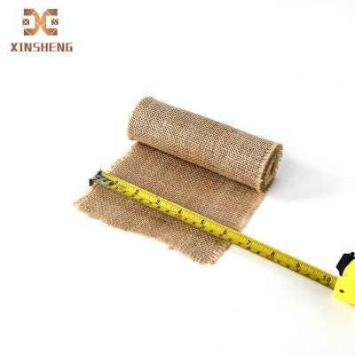 China Natural Hessian Vintage Rolls Rolls Sustainable Natural Hessian Vintage Gift Wrap Burlap Decoration Christmas Gift Wrap Rustic Wedding Festival Party Deco for sale