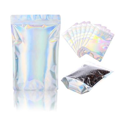 China Moisture Proof Mylar Holographic 16x24x4cm Back Up Ziplock Bags For Lip Annotate Jewelry Small Business Edible Packaging Supplies for sale