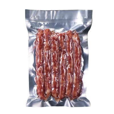 China Moisture Proof In Stock Clear Yin-Yang Aluminum Foil Vacuum Pouch Flat Bag With Notches Easy Tear Meat And Egg Packing Bag 11x16cm for sale