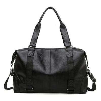 China Wholesale Large Capacity Sports Duffel Bag Ladies Leather Leather Sports Gym Yoga Weekender Duffle Travel Bags for sale