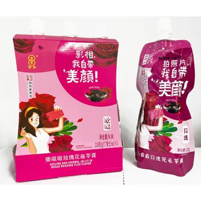 China 2023 Healthy Chinese Traditional Fruity Snacks Delicious Nutritious Sucking Guilinggao Herbal Jelly For Children for sale