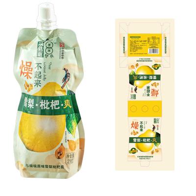 China Healthy Pear and Loquat Guiling Jelly Drink Stand-Up Pouch Nutritious 2023 Ingredients Hot Natural Multi Flavor for sale