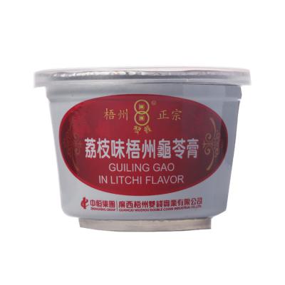 China 2023 Nutritious Herbal Jelly From Healthy Snacks Dessert 200g Lychee Flavor Plastic Bowl Guiling Jelly Maker for sale