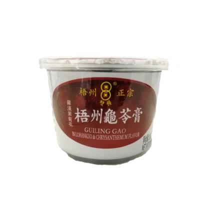 China Jelly Snacks Dessert 200g Nutritious Traditional Chinese Herbal Jelly In Lohankuo Herb And Chrysanthemum Flavor Bowl Guiling Plastic Jelly for sale