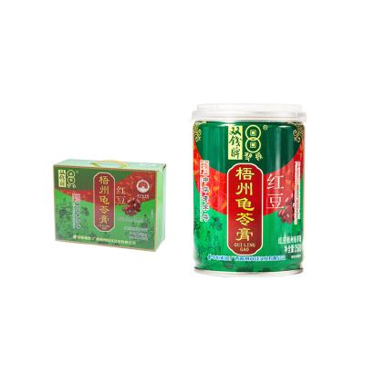 China 2023 Nutritious New Traditional Chinese Health Snacks Canned Guiling Jelly Increase Internal Heat 250g Herbal Jelly In Red Bean Flavor for sale