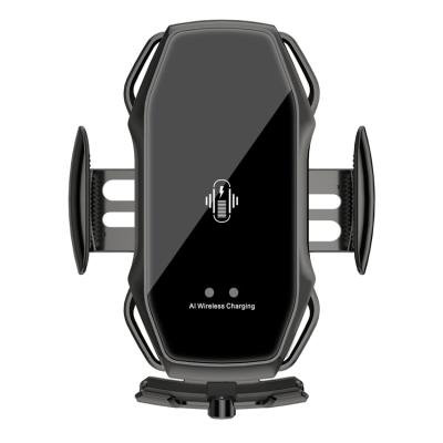 China 2021 Universal New Design A5s 10w Phone Holder Mount Auto Fast Charging Car Wireless Charger For Smart Phone for sale