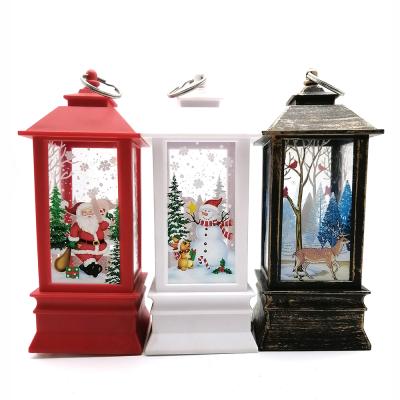 China 2021 Decorative Vintage Lighthouse Christmas Daytime Table Lights Standing Natal Ornaments Party Indoor or Outdoor Snowman Santa Claus Figurines for sale