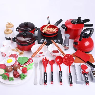 China Cooking Game Toys Outdoor or Indoor Hot Sale Kitchen Toy Sets for Kids Electric Kitchen Toys in 50 Pcs for Kids Educational Gifts for sale