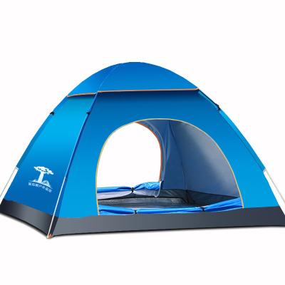 China Quick Stake Outdoor Sport Camp Tube Type Automatic Family Tent 3-4 Person House Instant Tent for sale