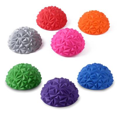 China Indoor Sport Yoga Half Ball Round Stepping Stones Toys for Kids Children Sports Balance Hemisphere Massage Ball for sale