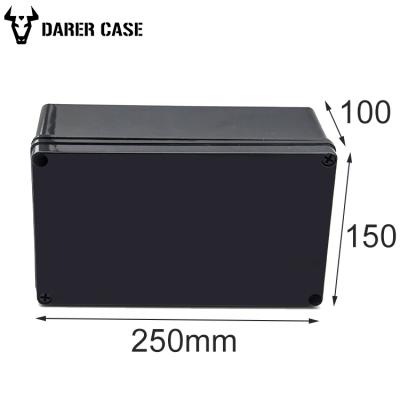 China 250*150*100mm Outdoor Plastic Box IP67 Black Enclosures For PCB for sale