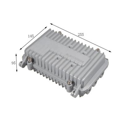 China Outdoor Electronic Equipment 255*145*95mm Aluminum Die Casting Project Electronics Amplifier Enclosure for sale