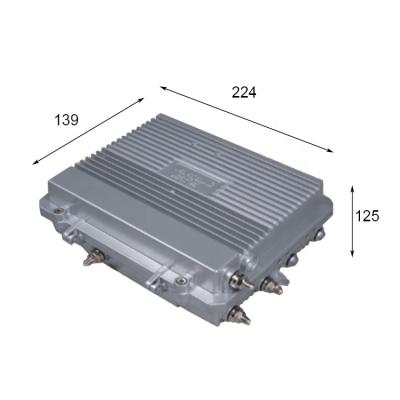 China Outdoor electronic equipment 224*139*125mm DAM042 ip67 rj45 sealed outdoor extruded aluminum enclosure for sale