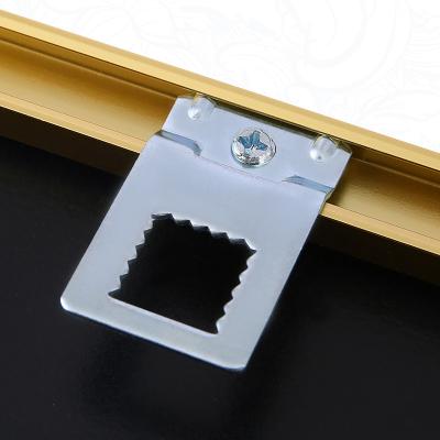 China Photo View Aluminum Alloy Frame Decorative Middle Hook Thickened Sawtooth Hook is Suitable for Picture Frame and Mirror Frame Metal Accessories for sale