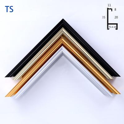 China Photo Frame Aluminum Alloy Decorative Frame Line Metal Wire Drawing Advertising Posters Edge Profile Manufacturers Sales License Frame Mirror for sale