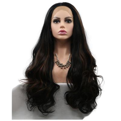 China Silky Straight Wave Ready To Ship Wig Vendors Synthetic Hair Curly Wig For Ladies Cheap Lace Front Wig Wholesale for sale