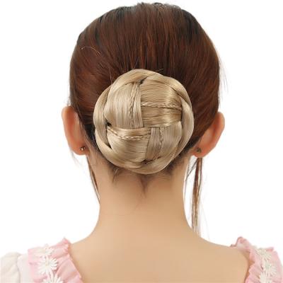 China Synthetic Braided Hair Bun Hair Bun Hair Accessories For Women Bun Hair for sale