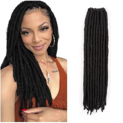 China 18inch Gypsy Straight Super Soft Dreadlocks Faux Locs Crochet Hair Faux Locs Gypsy Pitch for sale