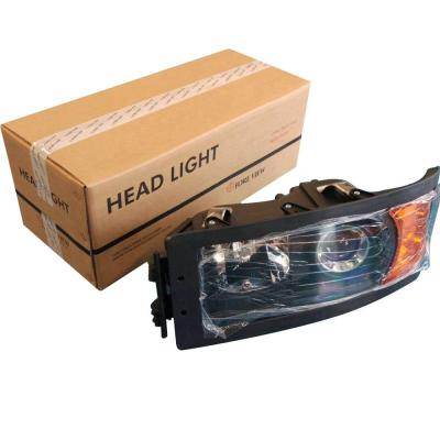 China Shacman Truck Spare Parts Right Crystal Head Headlight F2000 - Right Lamp DZ9100726020 600*260*210mm for sale