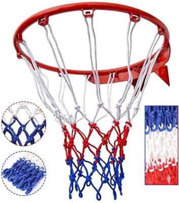 China High Quality Durable 3 Color Polyester Basketball Net Competition Basketball Goal Net for sale