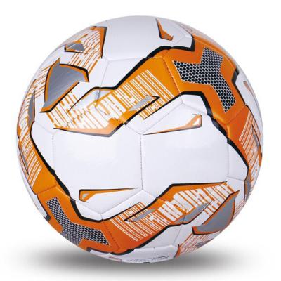 China Flexible PU Machine Stitched Soccer Size 5 Custom Logo And Design Stitched Soccer Ball For Club Training for sale