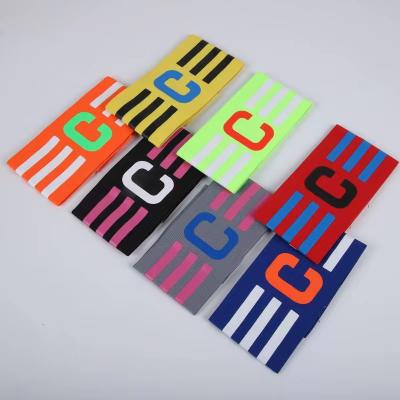 China Hot Selling Anti Slip Custom Design Soccer Captain Armbands Kids Size Captain Band Adult Soccer Football for sale