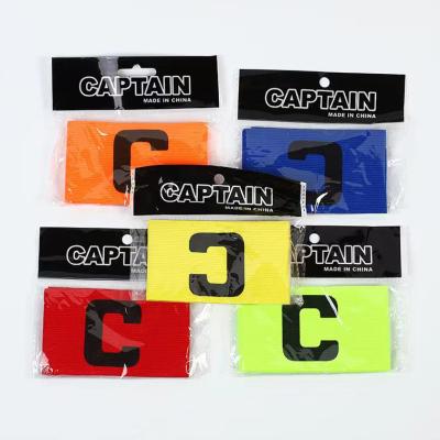 China Hot Sale Mix Color Football Captain Anti Slip Elastic Captain Armband For Soccer Football for sale