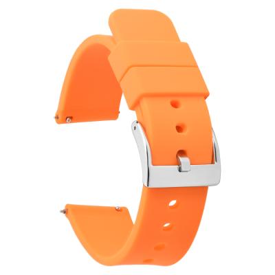 China Rubber Ready To Ship Wrist Bands Silicone Rubber Watch Straps In Running 18mm 20mm 22mm for sale