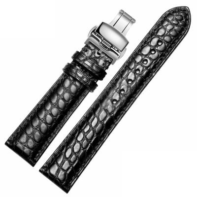 China Genuine Brand Luxury Alligator Watch Band Leather Strap Watch Strap for sale