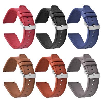 China Leather Men Luxury Watches Leather Wrist Band Watch Strap 22mm Leather Watch Strap for sale