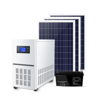 China Home Commercial 36V 200W Smart Solar Panel Complete Home 2KW 2000W Off-Grid Solar Energy Power System with Gel Battery for sale