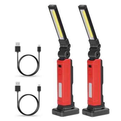 China Super Bright PC+TPR+PA+Aluminum Rechargeable Work Light with Charging Base 360 ​​Rotate Portable Magnetic Flashlights for Car Repair for sale