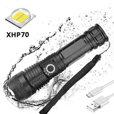 China XHP50 Emergency Rechargeable Flashlight Bright Water Resistant Flashlight 5 LED 