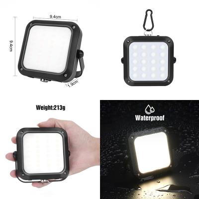 China ABS+Aluminum Alloy LED Camping Lantern Handheld Rechargeable 12 5000mAh Rechargeable Ignition Waterproof Portable Magnetic Camping Lantern Work Light for sale