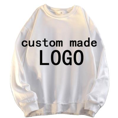 China OEM Men Apparel Crewneck Anti-Shrink Sweater With Customizable Designs LOGO Plus Size Sweatshirt Plain Sweatshirt for sale