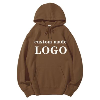 China Hot sale wholesale anti-shrink customize streetwear custom mens hoodies and sweatshirts white crewneck pullover hoodie patterns for sale