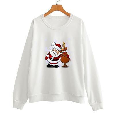 China Dropshipping Others Women's Sweatshirt Crewneck Streetwear Santa Claus Custom Graphic T-shirts Print Top Casual Wear for sale