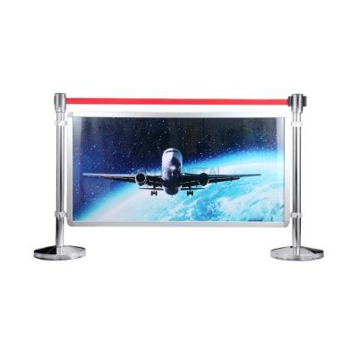 China 201/304 Stainless Steel Exhibition Crowd Control Equipment Advertising Barrier for sale