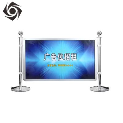 China Custom 1.4Meter Cafe Outdoor Crowd Control Exhibition/Event Display Cafe Banner Barrier Advertising Post In Printing for sale