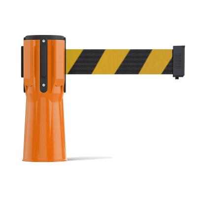 China Customized Plastic Material Traffic Cone Topper Retractable Belt Barrier for sale