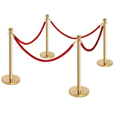 China 201# Stainless Steel Gold Retractable Rope Racks Used For Hotel for sale