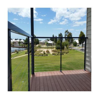 China ACE Modern Metal Indoor Staircase Fencing Stainless Steel Cable Railing Balustrade For Balcony Railing for sale