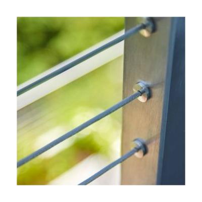 China Modern Prefab 316 Stainless Steel Cable Railing Systems Match Cable Railing Hardware Cable Railing for sale