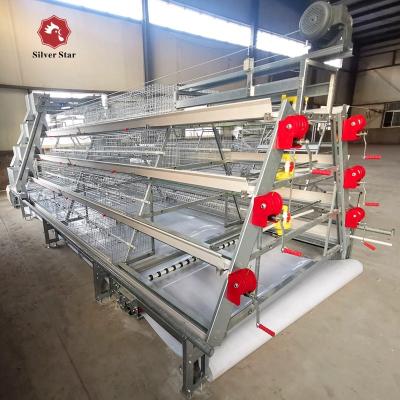 China Automatic Broiler Cages 2021 New Type Automatic Broiler Cage Design A System for sale