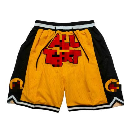 China Anti-Bacterial Alibaba Supplier Orlando Vintage Basketball Shorts Elastic Waistband With Drawstring Sports Pants White/Black/Blue for sale