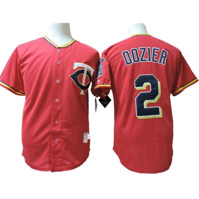 China Anti-Bacterial Embroidered Minnesota Baseball Shirts 20 ROSARIO 2 DOZIER  Quickdry Twin Recycled uniform Red Baseball Jersey for sale